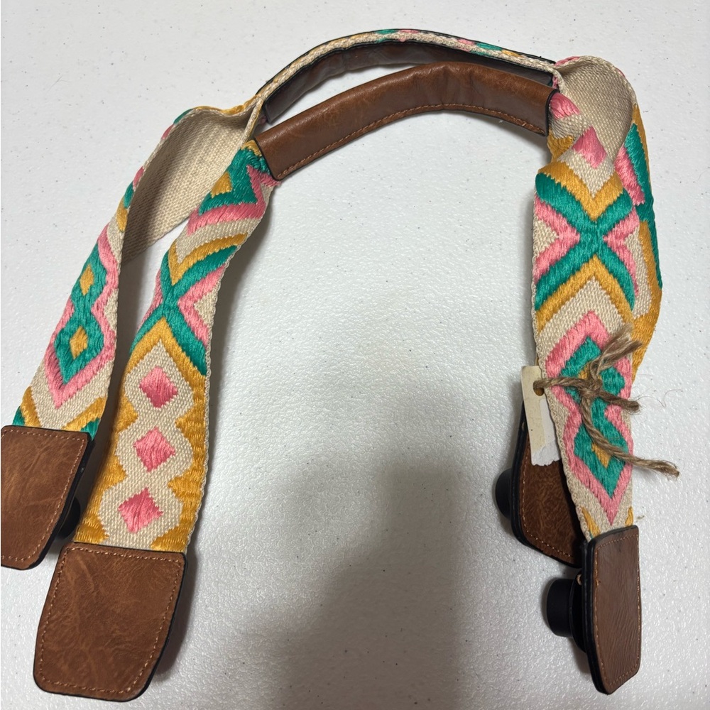 Colorful Geometric Bag Strap